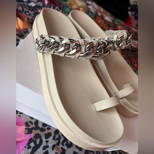 Rebecca Minkoff Edie chain sandal size 10